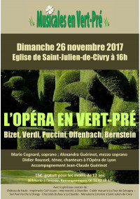 Affiches musicales en vert pre l opera en vert pre a5