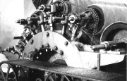 Visite de l'atelier de filature